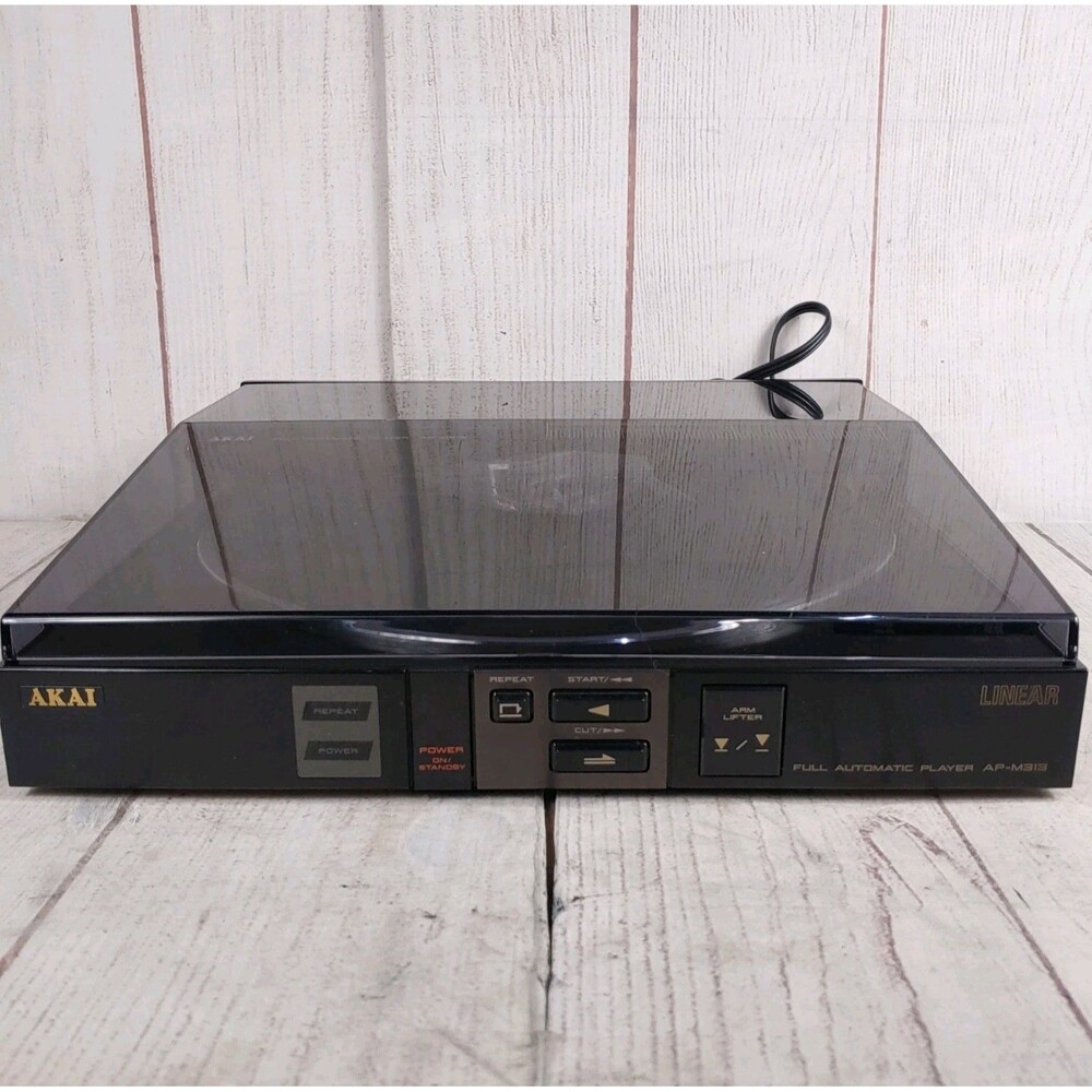 Akai AP-M313 Linear Turntable w/ BOX - Record Player - FULLY TESTED + WORKING